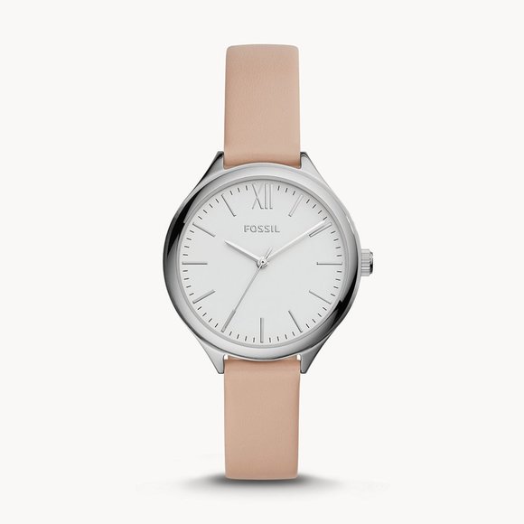 🌼 NWT Fossil pink leather watch - Picture 1 of 7